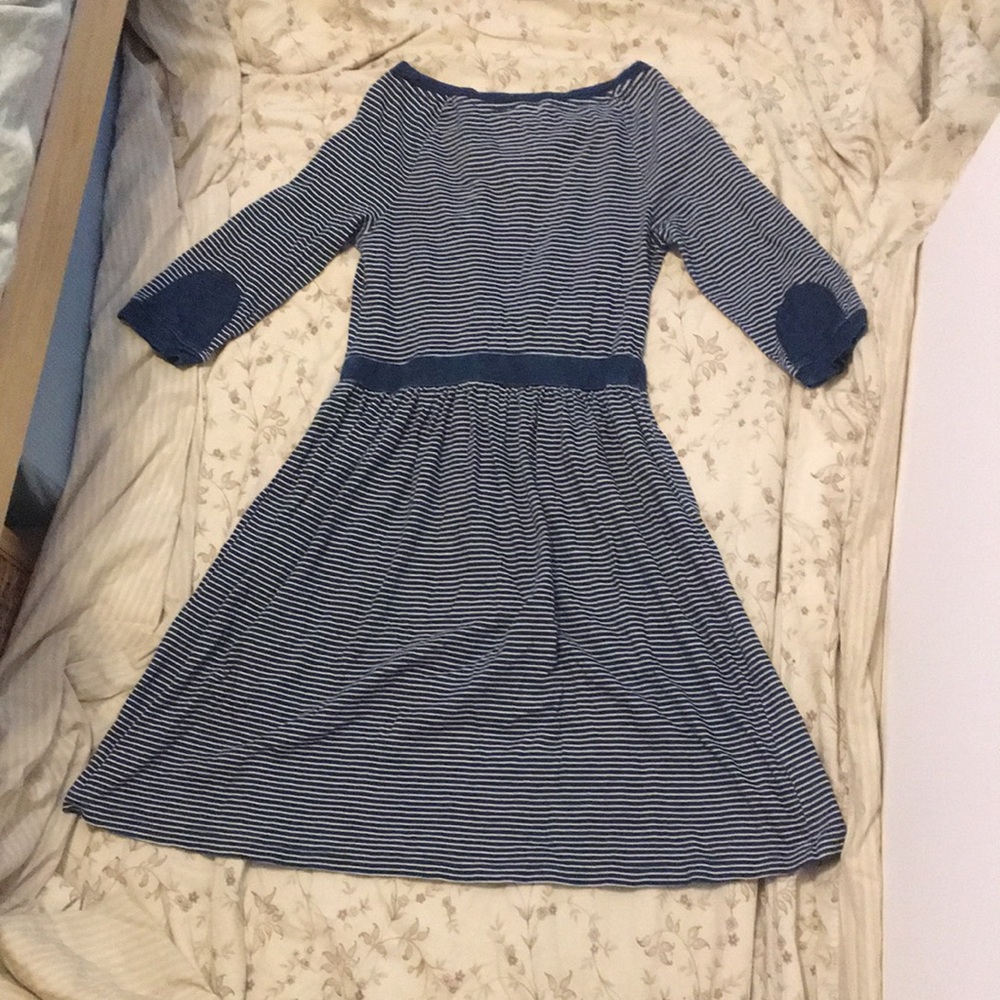Anthropologie Postage Stamp Andreas Stripped Dress View 2